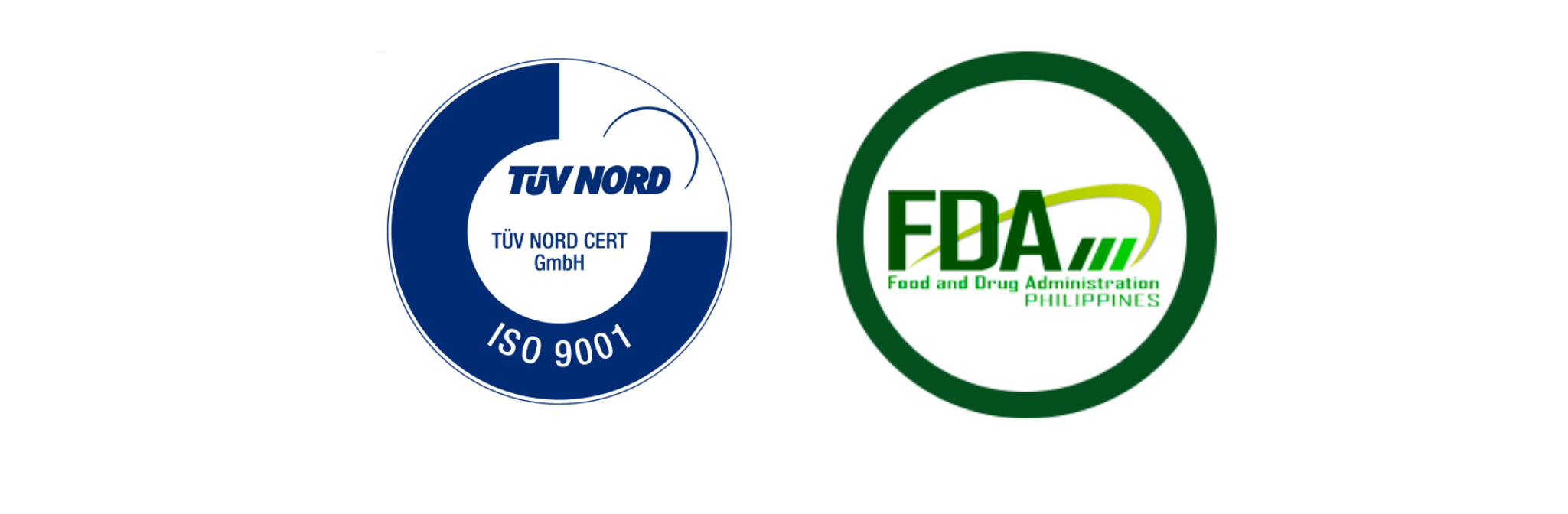 ISO & FDA logos